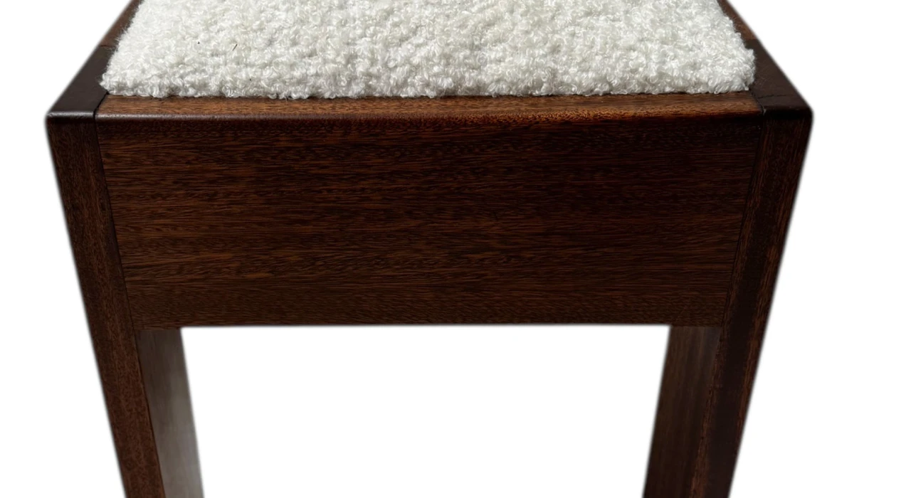 Art Deco Modernist Stool by J.A. Muntendam for L.O.V. Oosterbeek, 1920s